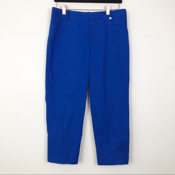 🔹sold🔹Calvin Klein Royal Blue Cropped Trouser - Picture 2 of 5